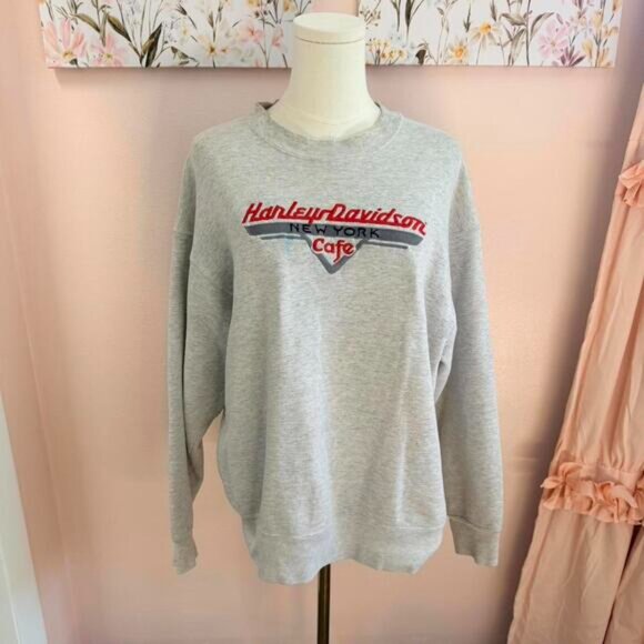 Vintage Harley-Davidson New York Café Sweatshirt – Made in USA (L)